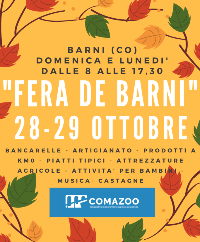 Barni, un borgo speciale da visitare per la “Fera de Barni”